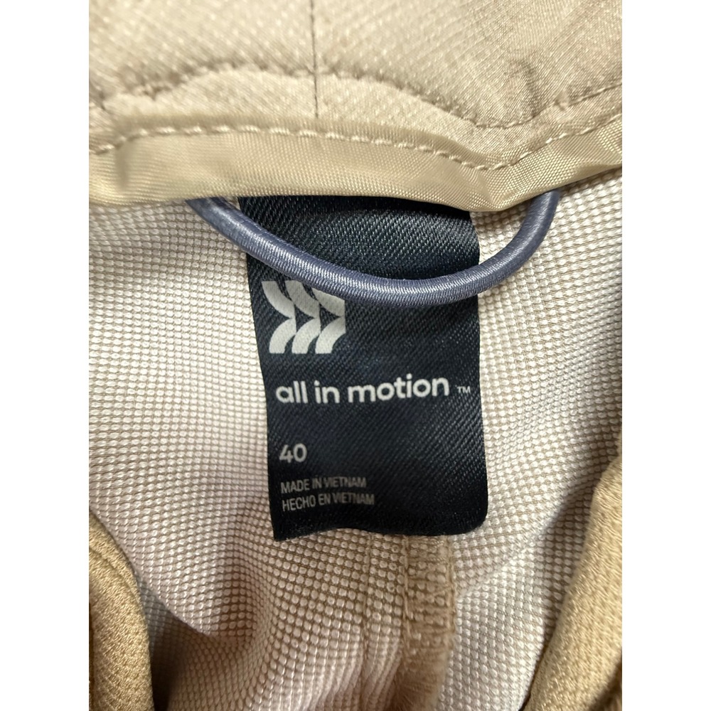 All in Motion Golf Shorts Mens 40 Khaki Tan Stretch Moisture Wicking NWT Flaw‎ - Picture 8 of 8
